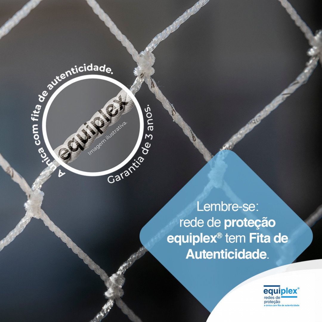 Fita de autenticidade Equiplex gravada na rede